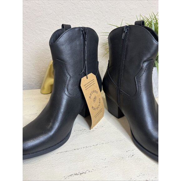 Frye And Co. Daxx Western Flare Braided Black Ankle Boot Women’s Size 10M - Picture 9 of 10